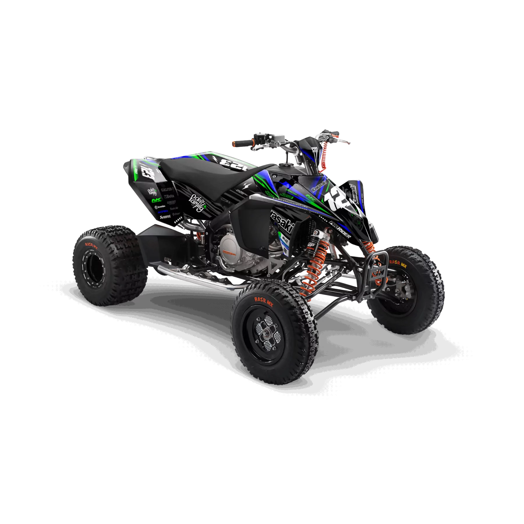 Stickerset moto STICKERSET QUAD KAWASAKI DUKATI