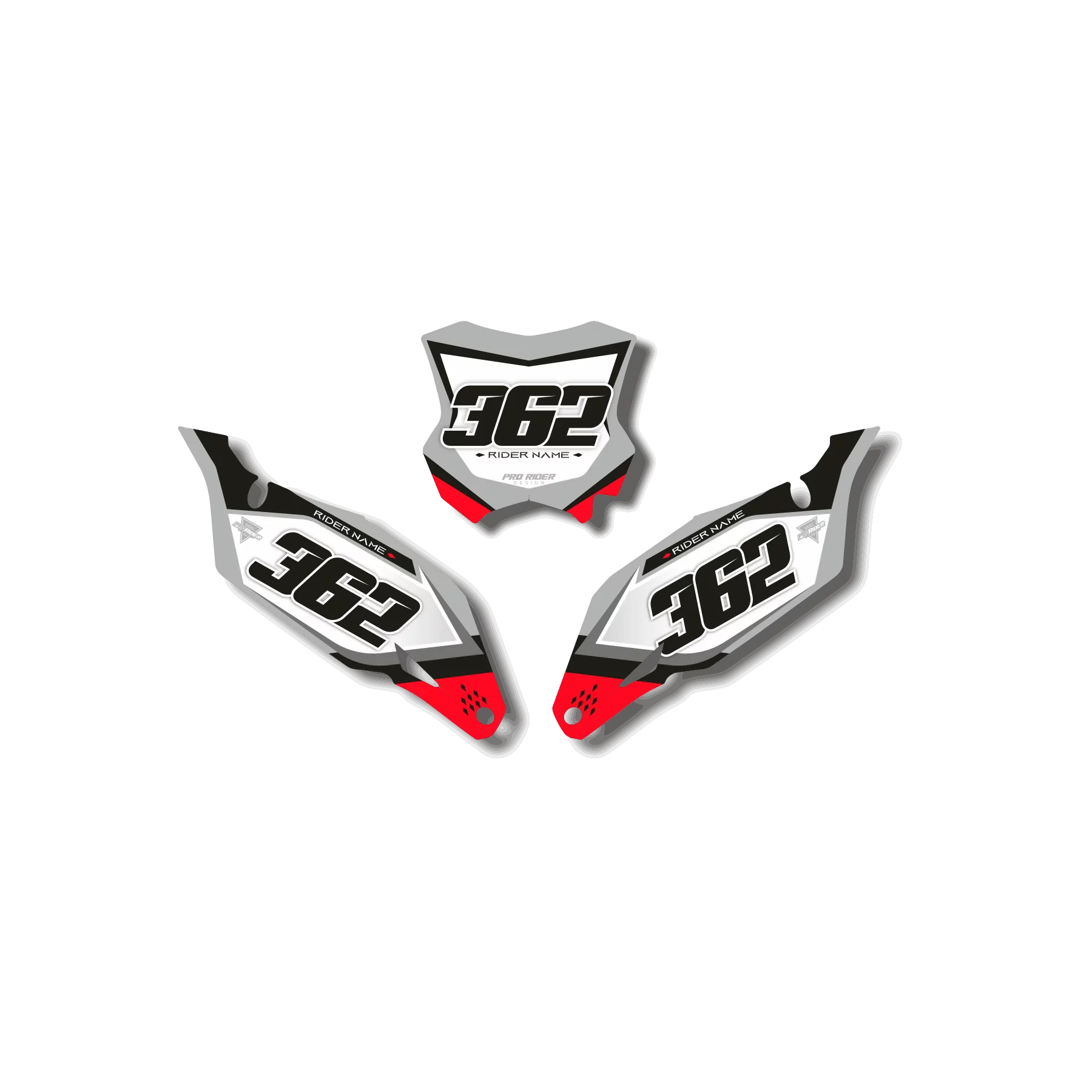 Motorrad-Dekor DEKOR NUMMERNSCHILD-HINTERGRUND BETA SAULT