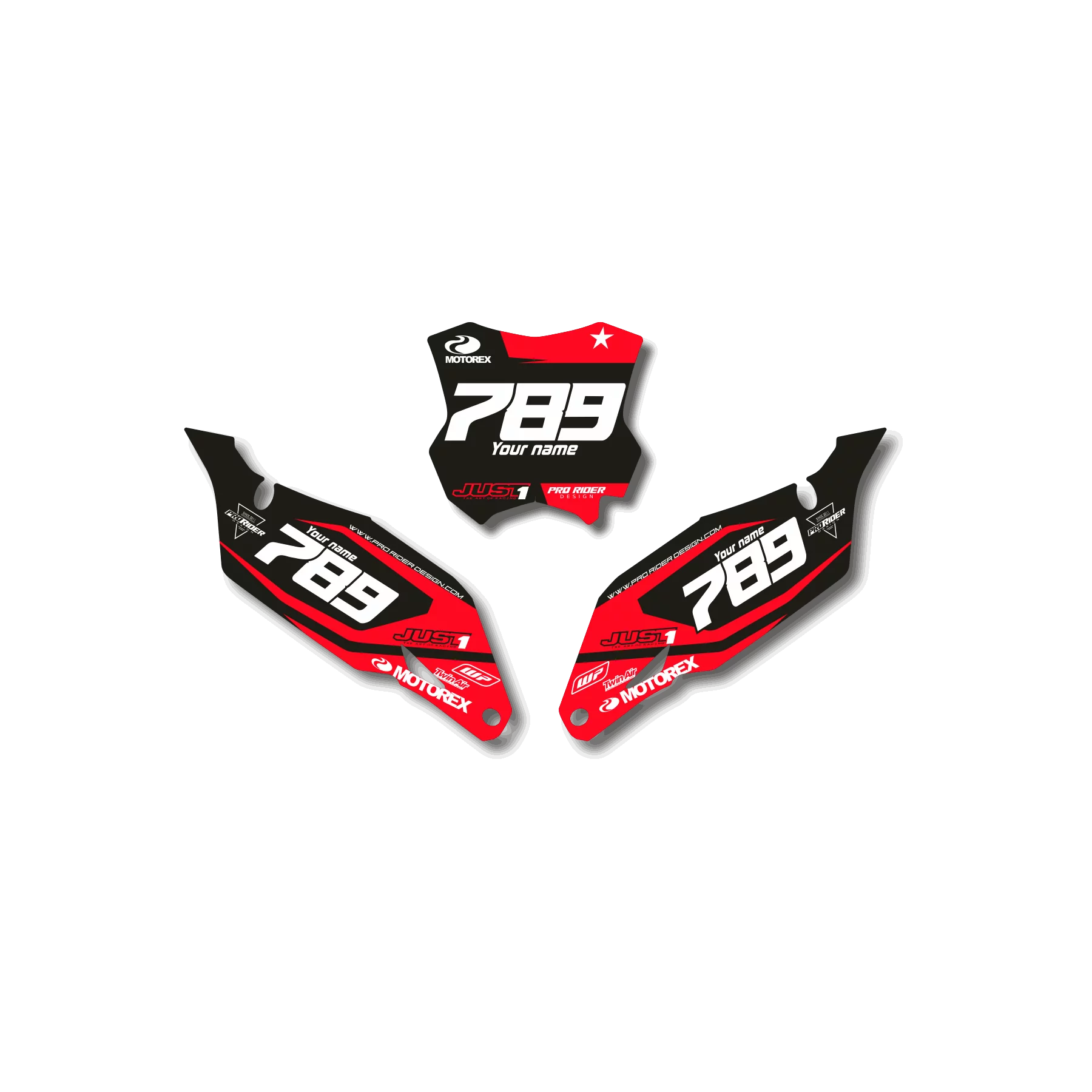Kit déco moto KIT DÉCO FOND DE PLAQUES BETA BRECT
