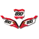 STICKERSET moto Stickerset NUMMERBORDACHTERGROND BETA MEDULLOR