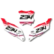 Dekor Motorrad Dekor NUMMERNSCHILDHINTERGRUND BETA KRISTALITE