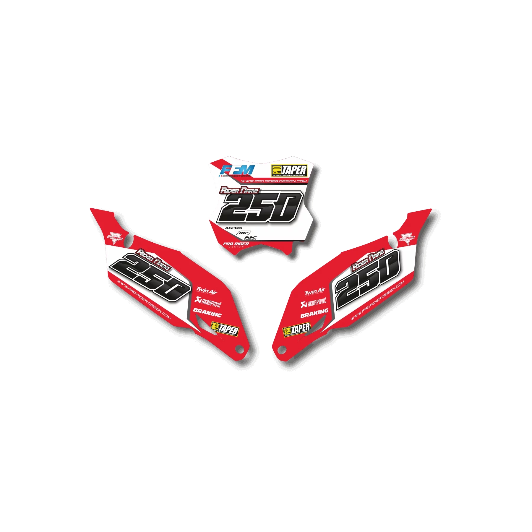Motorrad Dekor DEKOR NUMMERNSCHILD-HINTERGRUND BETA PITTAR