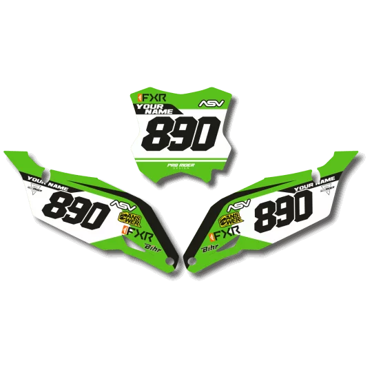 DEKOR Motorrad Dekor NUMMERNSCHILDHINTERGRÜNDE DERBI RENISH