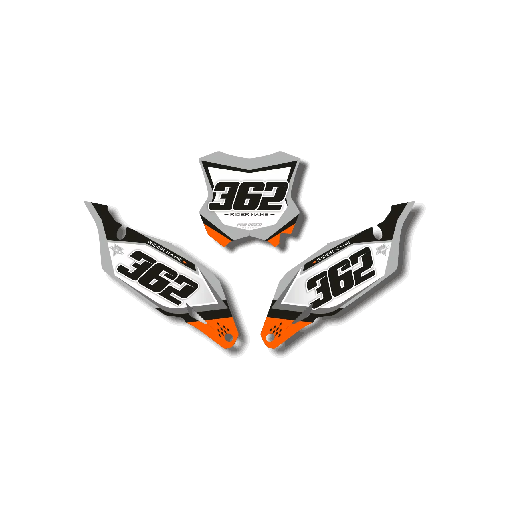 DEKOR Motorrad Dekor NUMMERNSCHILDHINTERGRÜNDE DERBI PROM