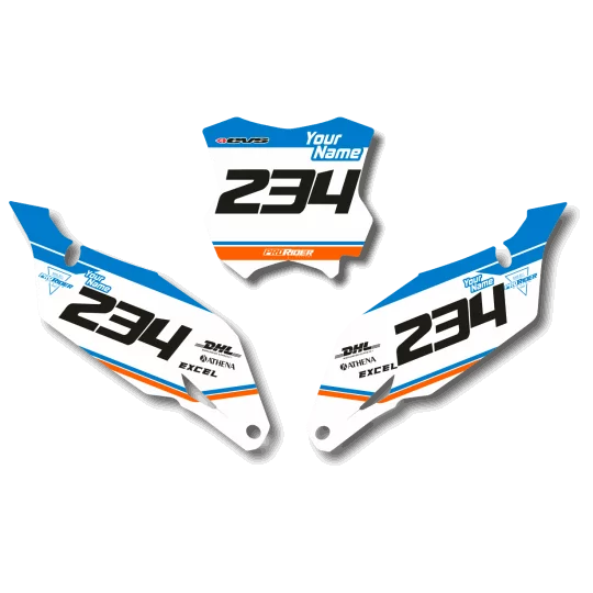 Stickerset moto STICKERSET NUMMERPLAAT ACHTERGRONDEN DERBI SEZAM