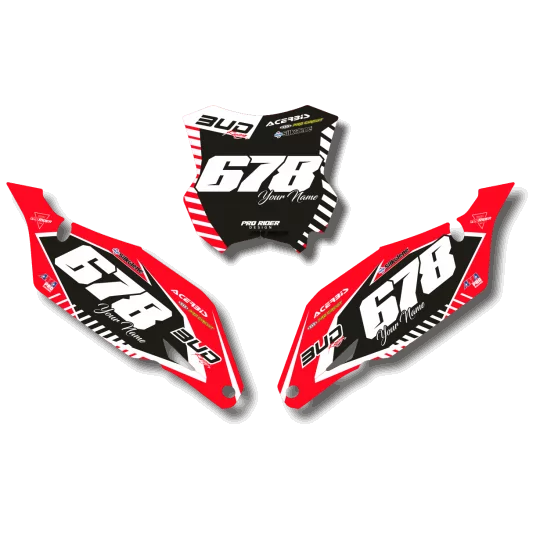Stickerset moto STICKERSET NUMMERPLAAT ACHTERGRONDEN GASGAS KEMARO