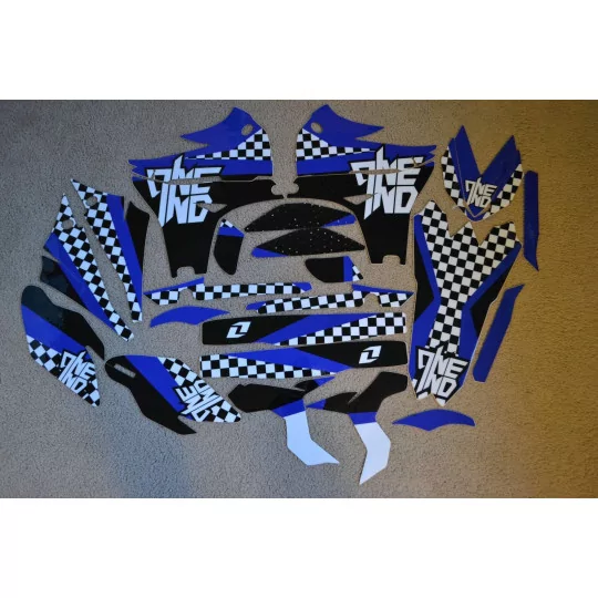 Kit adesivos moto Kit adesivos 450 YZF 2010 a 2014 xadrez (PRDY8647)