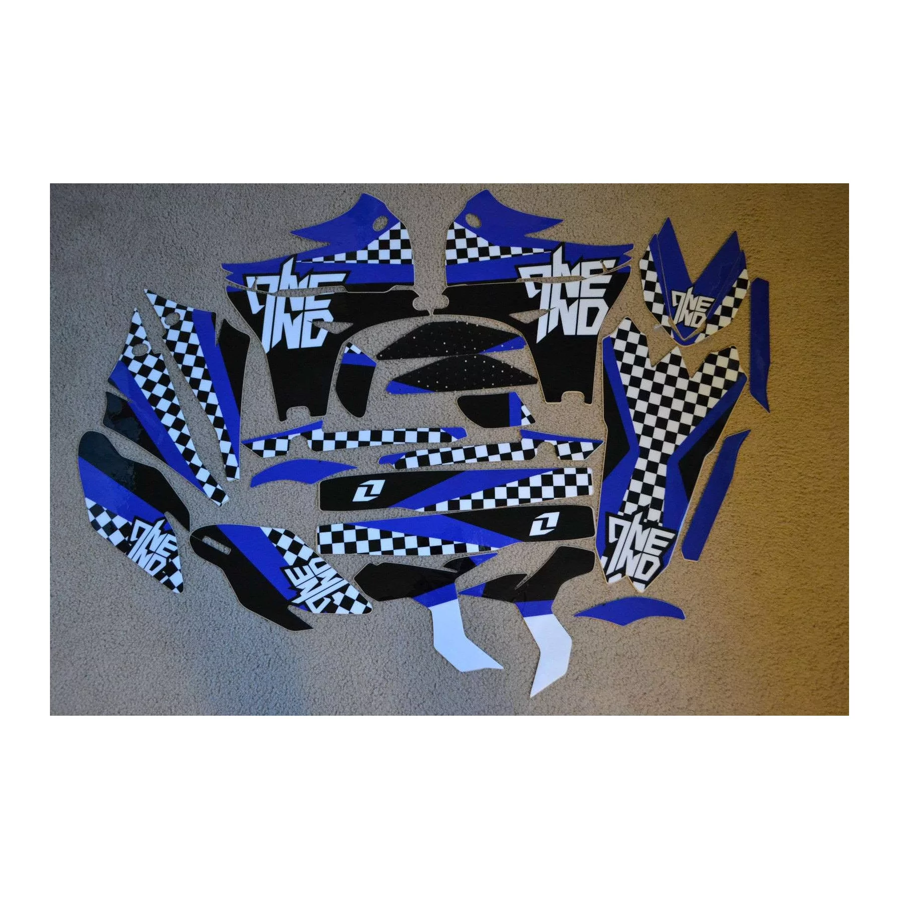 Motorcycle graphics Kit graphics 450 YZF 2010 to 2014 checkerboard (PRDY8647)