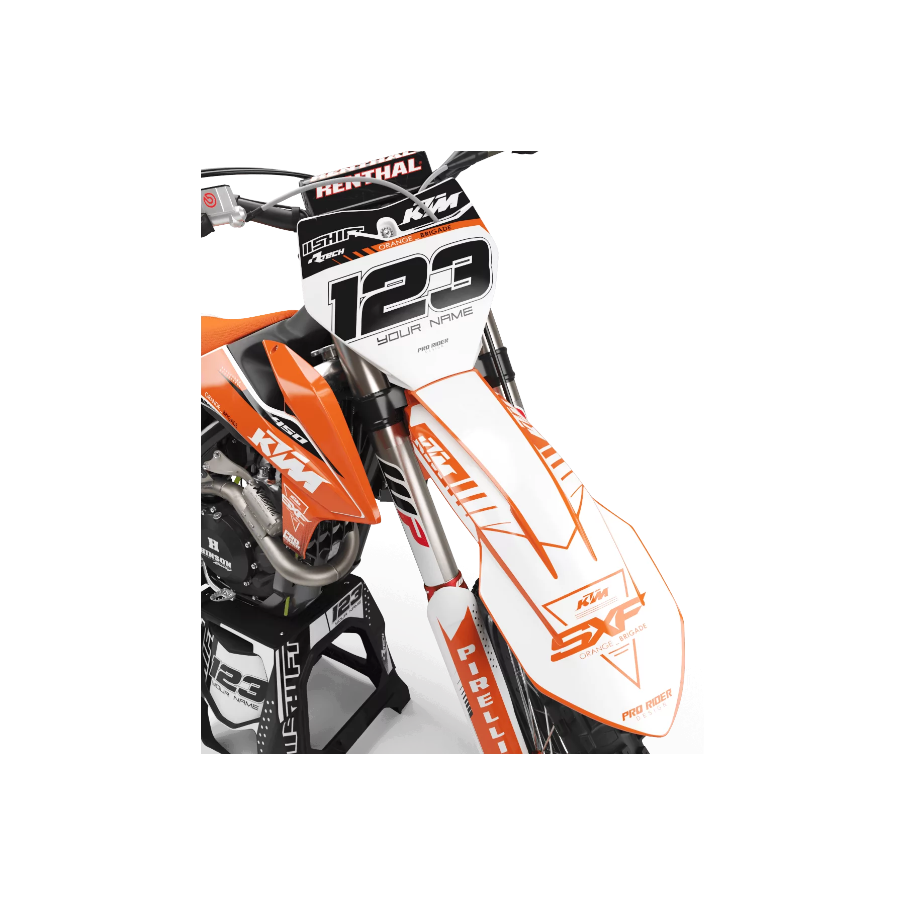 GRAFICHE moto GRAFICHE Motocross KTM CUSTOM WORGRAVE