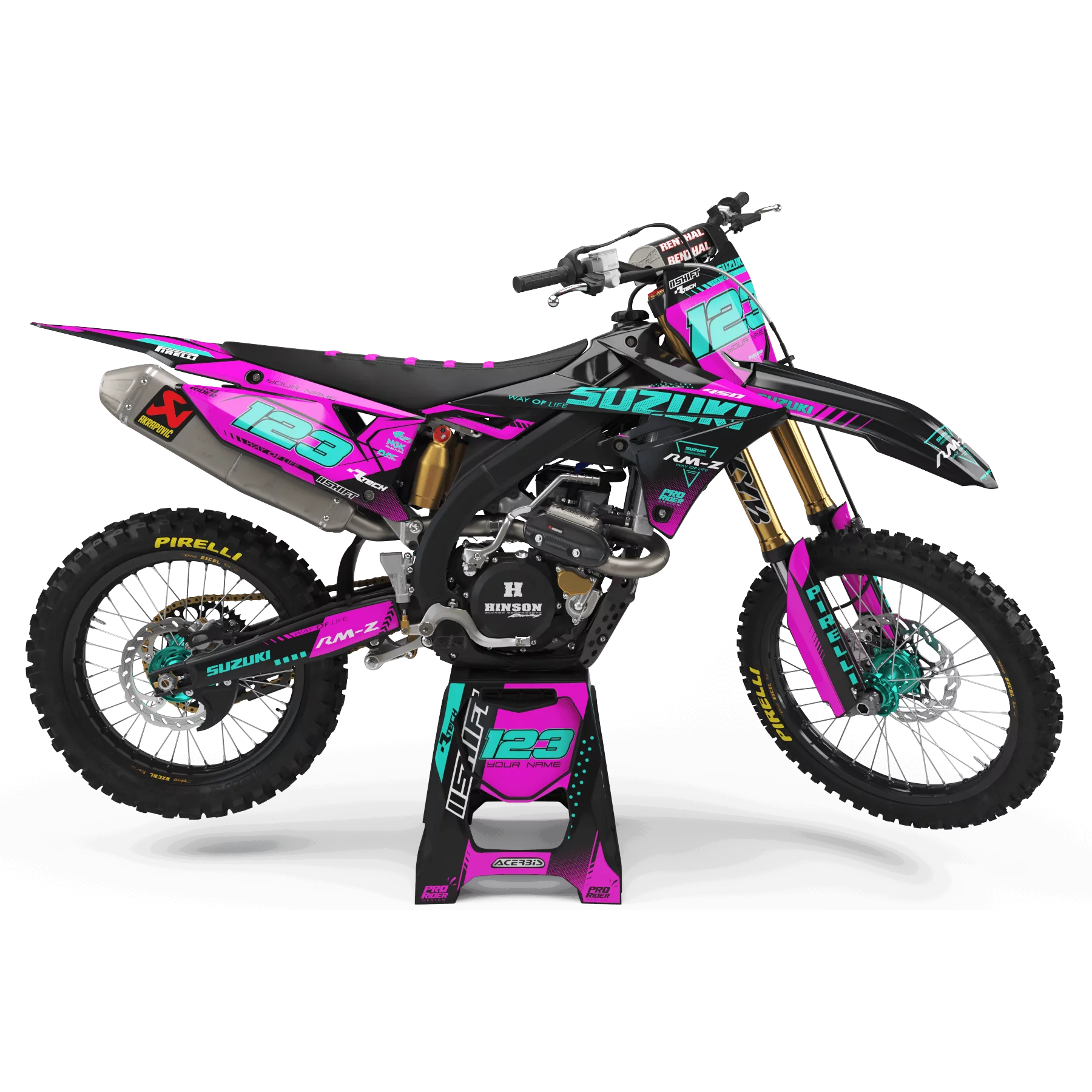 Kit adesivos moto Kit adesivos Motocross SUZUKI PERSO GKS