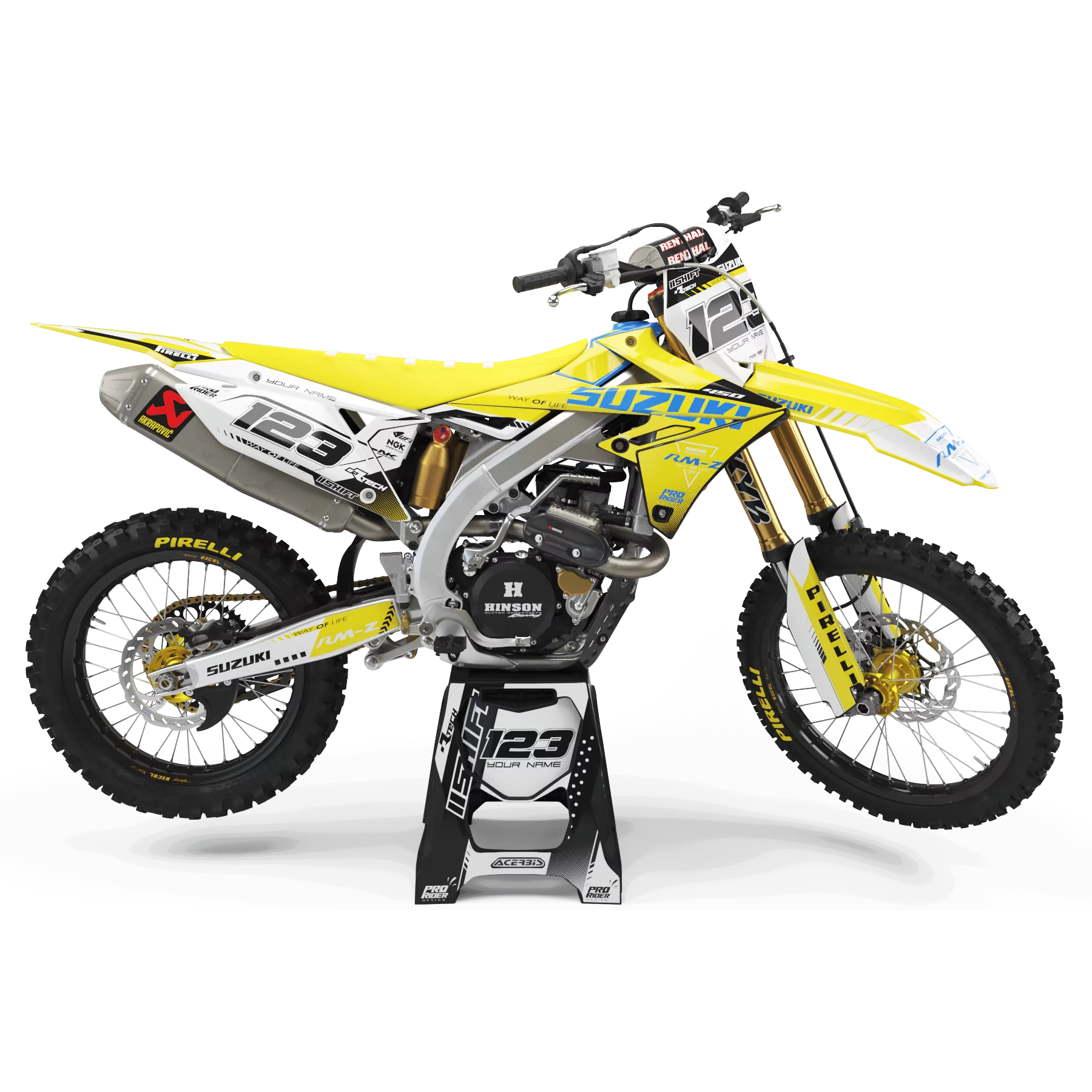 Kit adesivos moto Kit adesivos Motocross SUZUKI PERSO CALVORY