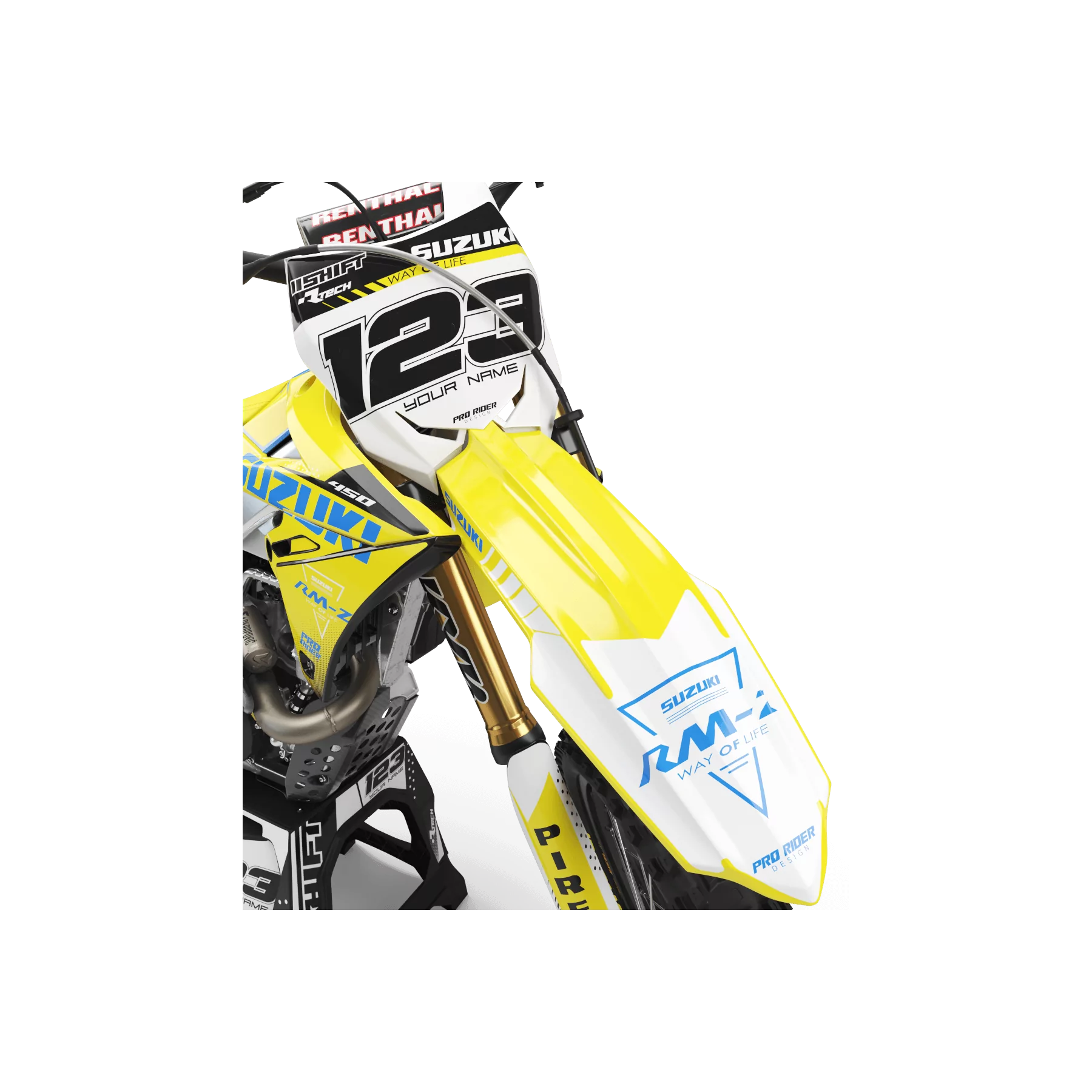 STICKERSET motor Stickerset Motorcross SUZUKI PERSO CALVORY