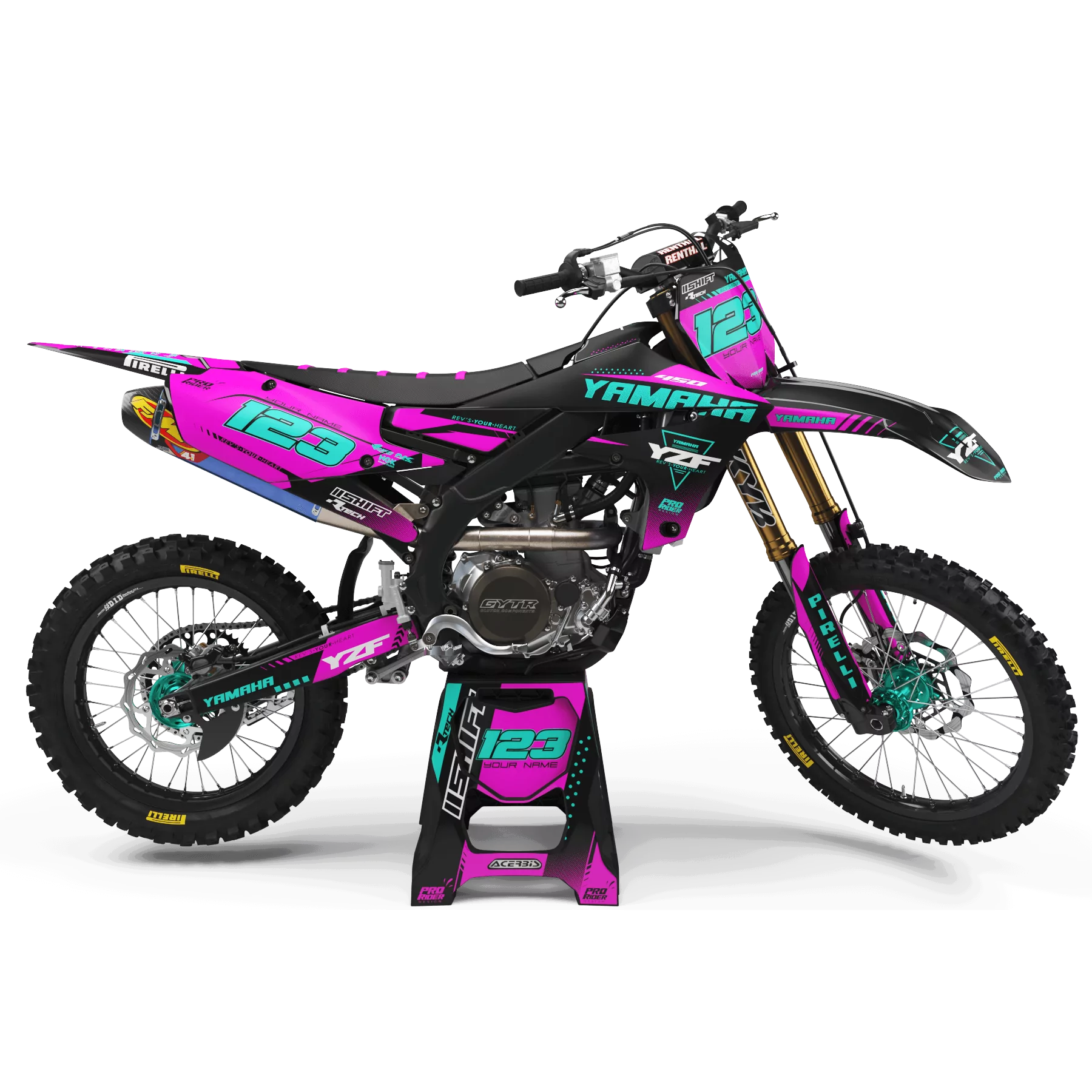 STICKERSET motor Stickerset YAMAHA PERSO IRON.LY