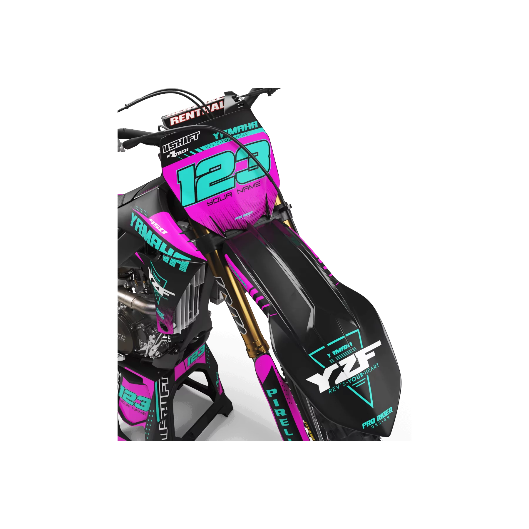 STICKERSET motor Stickerset YAMAHA PERSO IRON.LY