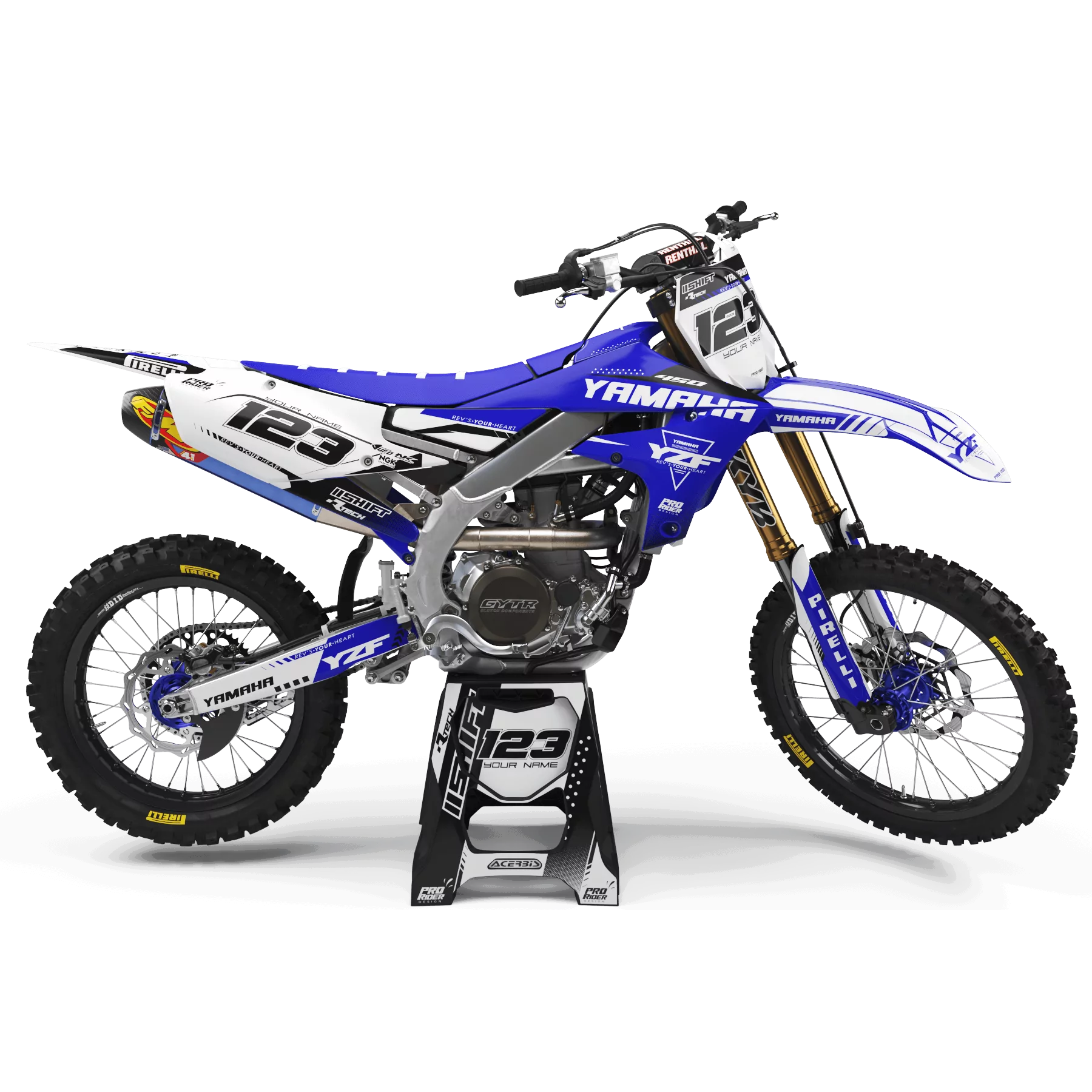 STICKERSET motor Stickerset Motocross YAMAHA PERSO NAYARIT