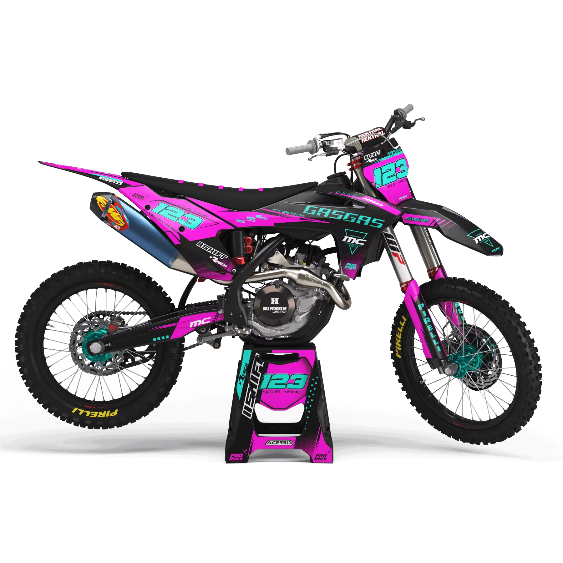 Kit adesivos moto Kit adesivos GASGAS PERSO KELYB