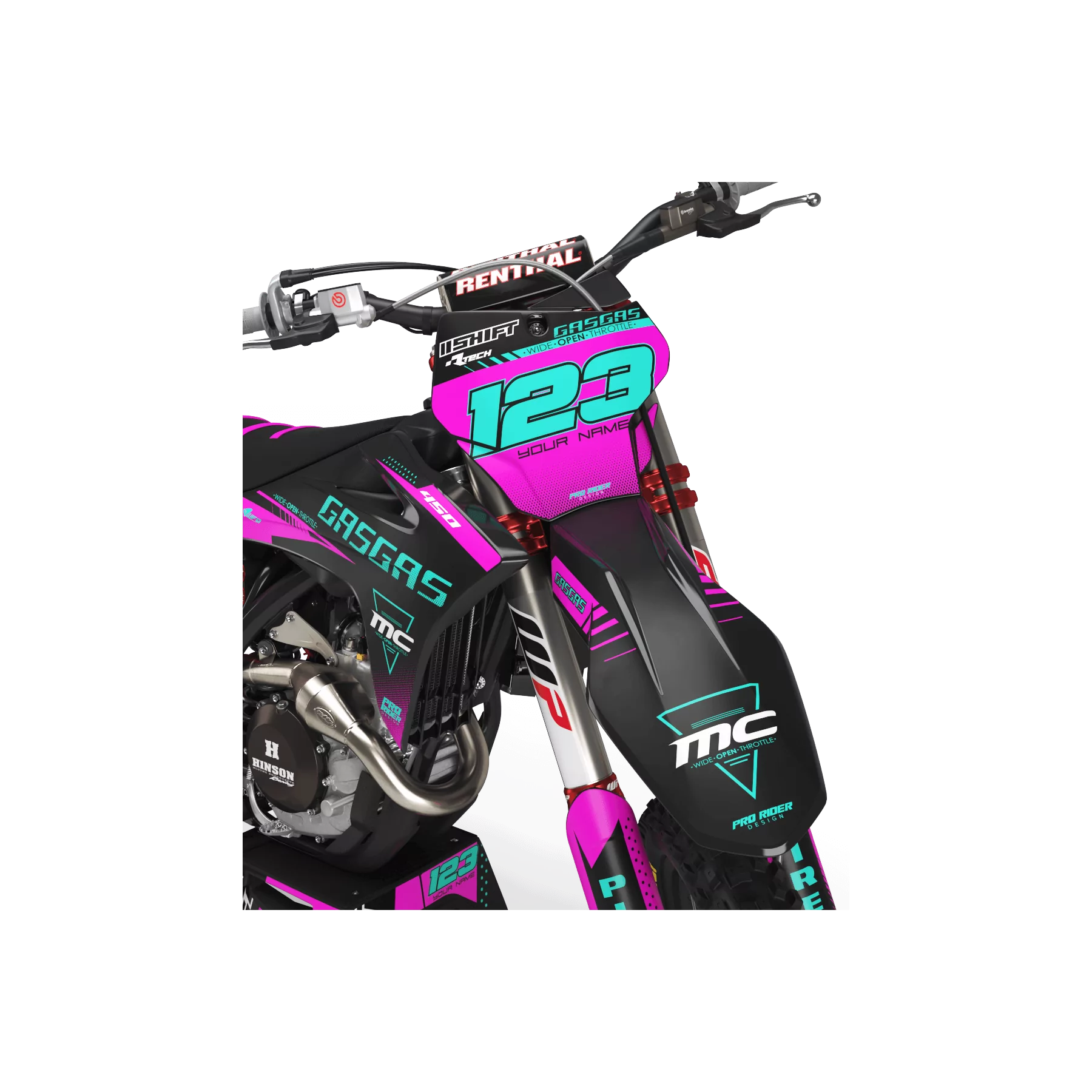 STICKERSET motor Stickerset GASGAS PERSO KELYB