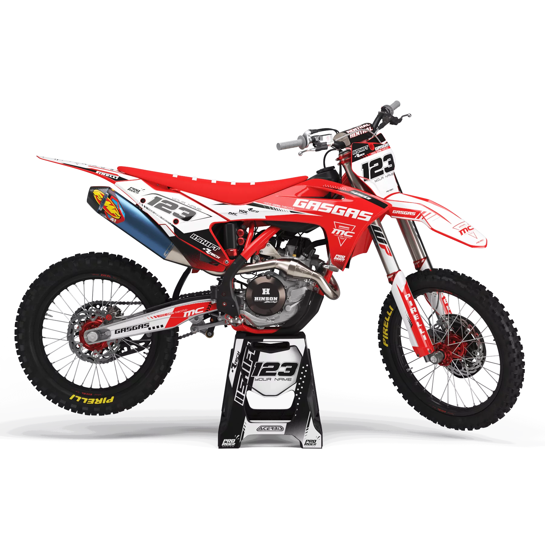 Kit adhesivos moto KIT ADHESIVOS GASGAS PERSO SISTEMAS