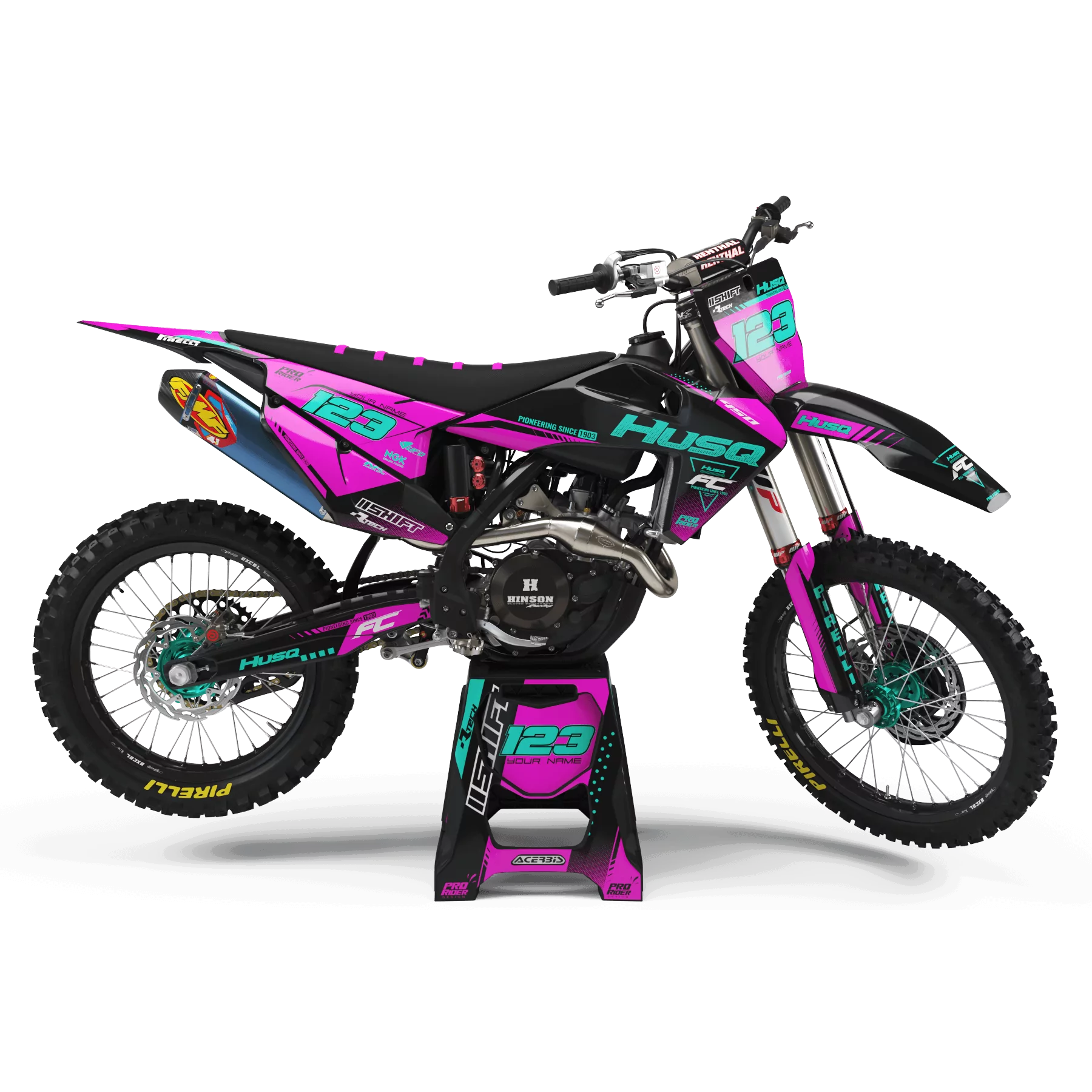 STICKERSET motor Stickerset Motorcross PERSO HUSQVARNA ASCENSO