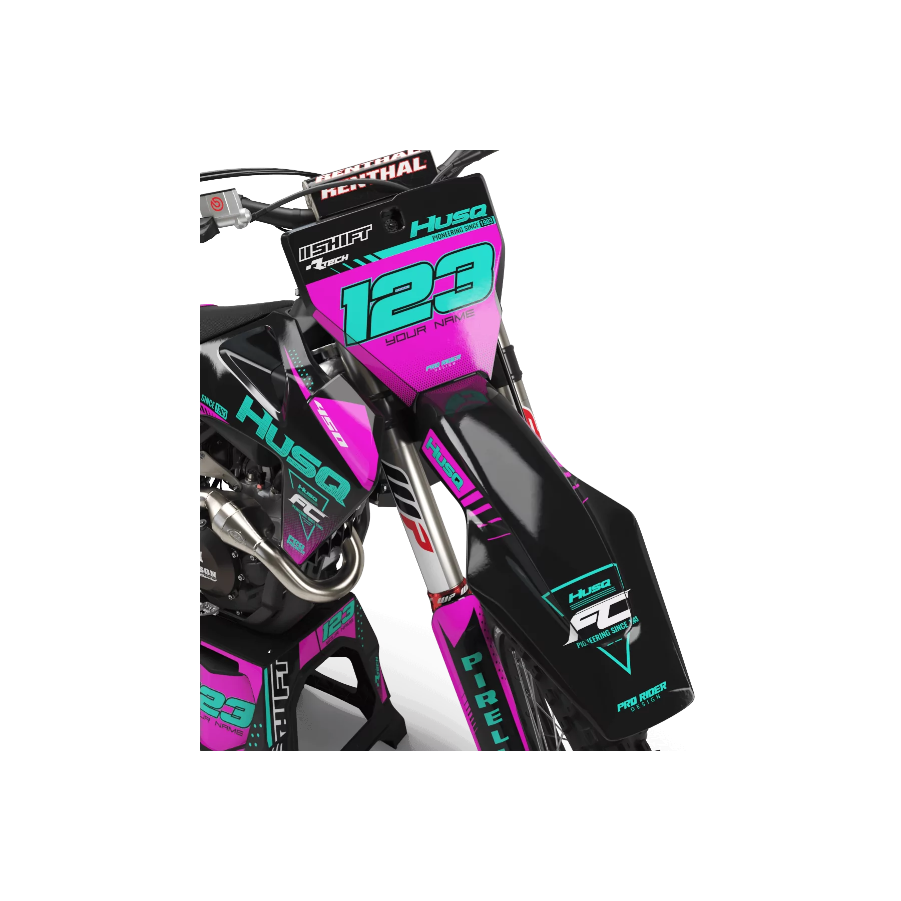 STICKERSET motor Stickerset Motorcross PERSO HUSQVARNA ASCENSO
