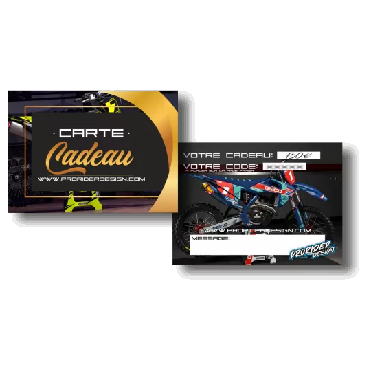 Kit adesivos moto Cartão Presente