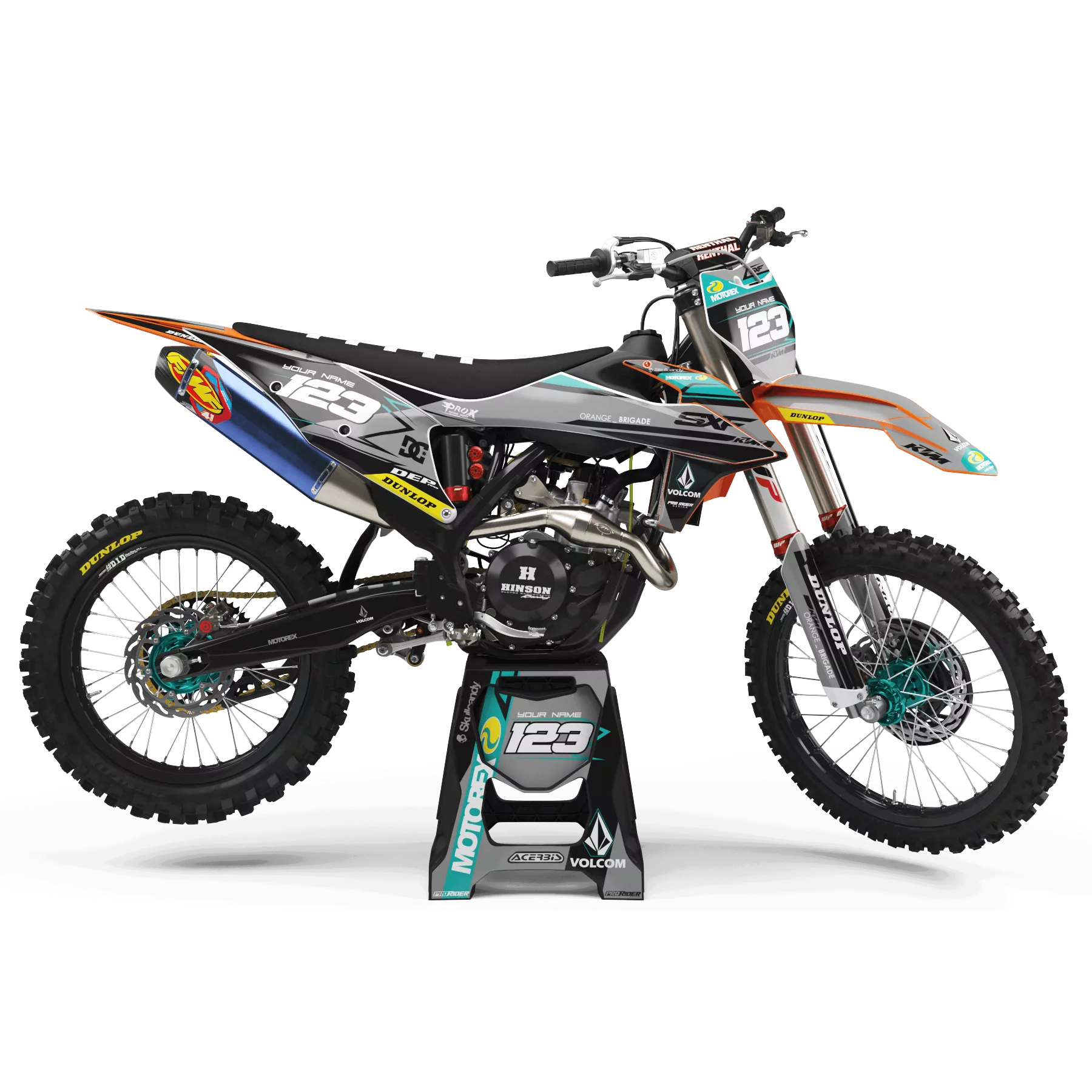 Kit Adesivos moto KIT ADESIVOS Motocross PERSO KTM HYROKI