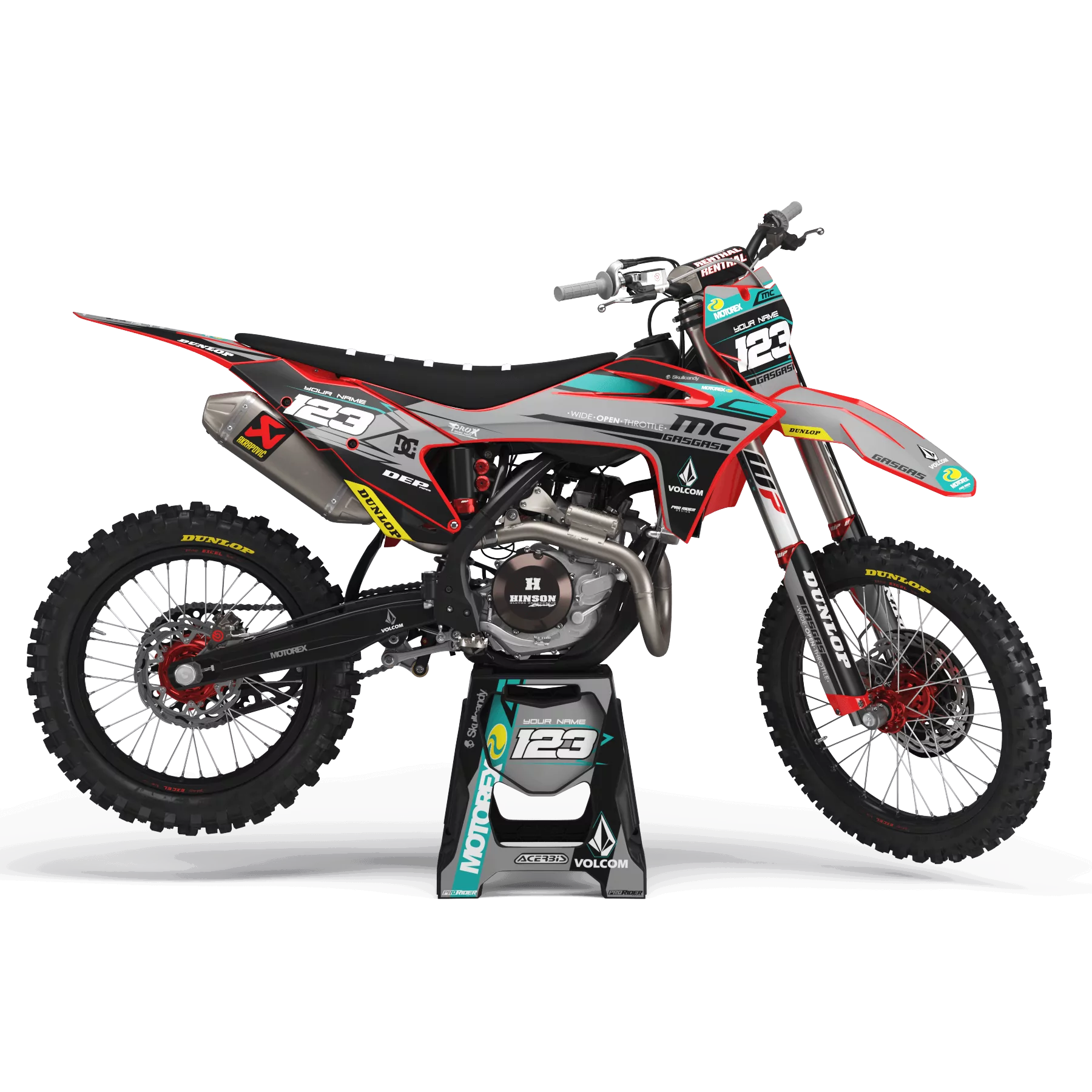 STICKERSET moto STICKERSET PERSO GASGAS RIDERS PRO TECH