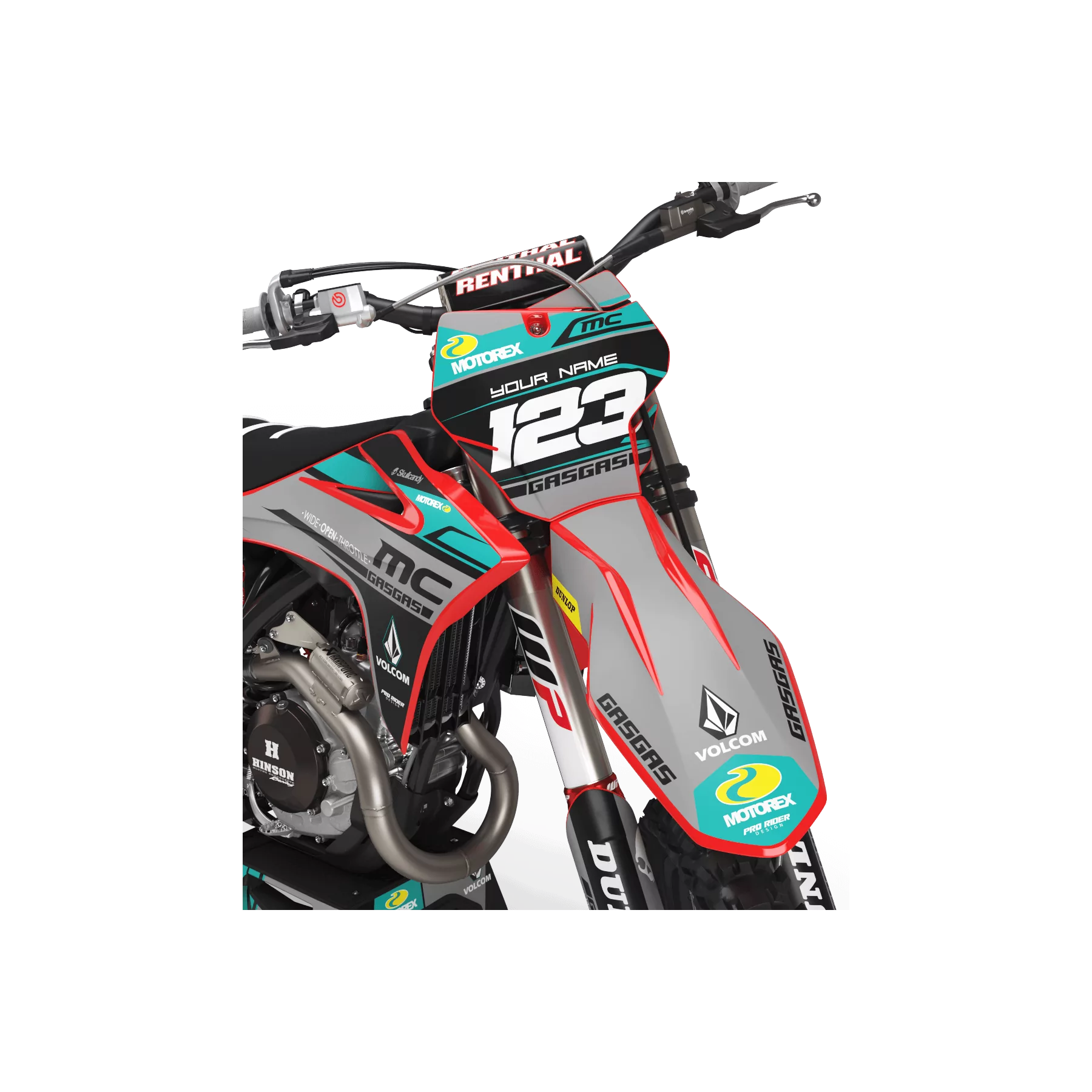 STICKERSET motor Stickerset PERSO GASGAS RIDERS PRO TECH