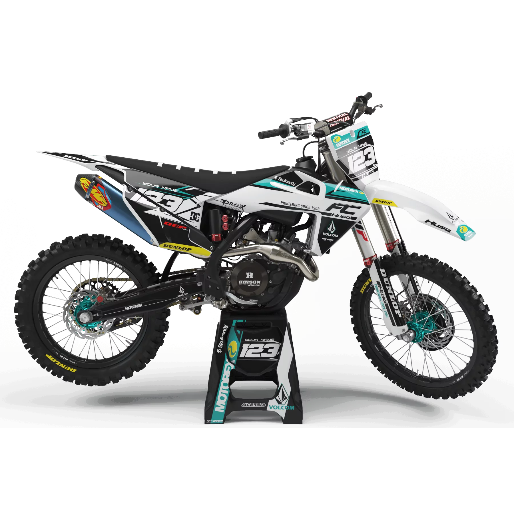 STICKERSET moto Stickerset Motocross PERSO HUSQVARNA FOSTERS
