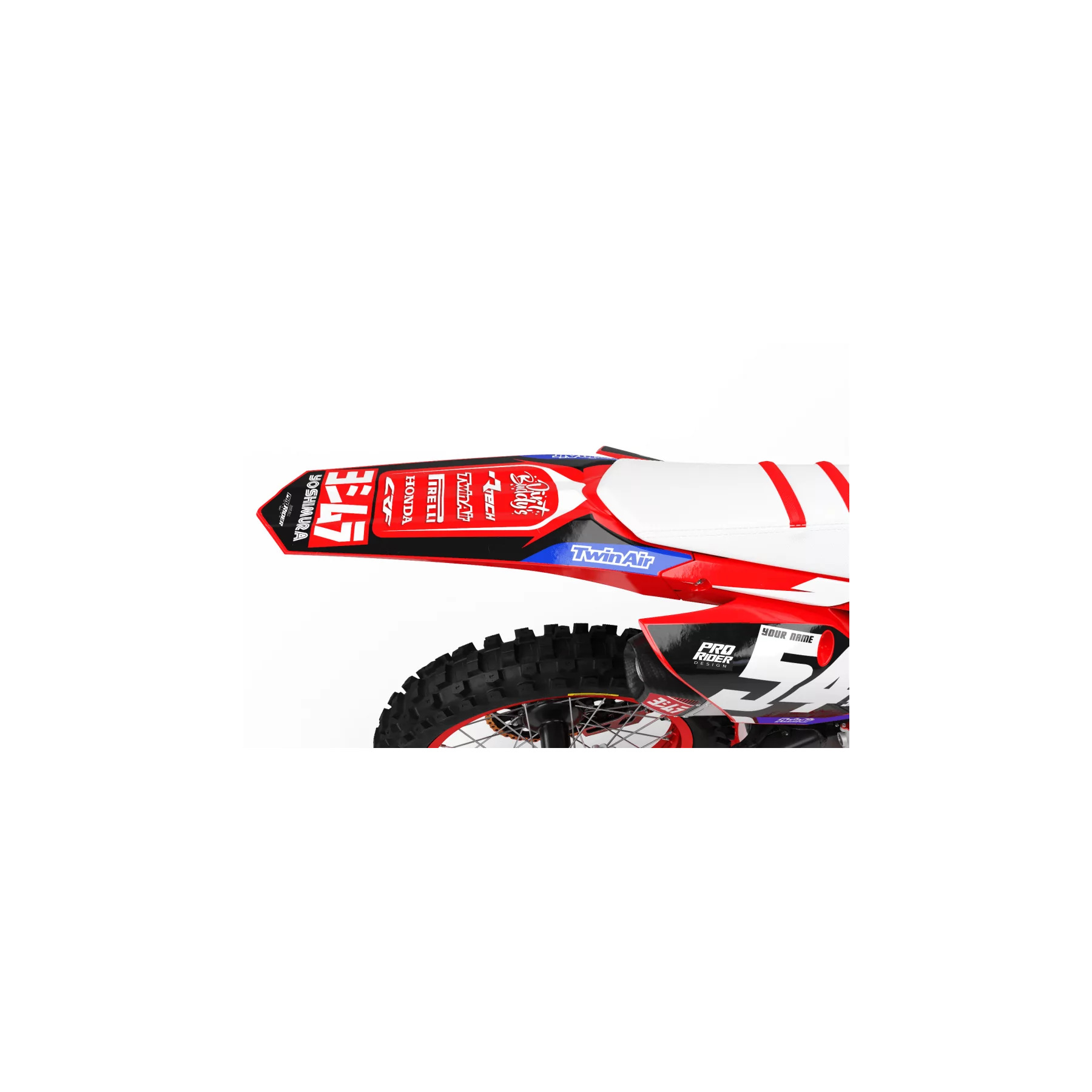Motorcycle graphics graphics Motocross custom Honda Mx Stage
