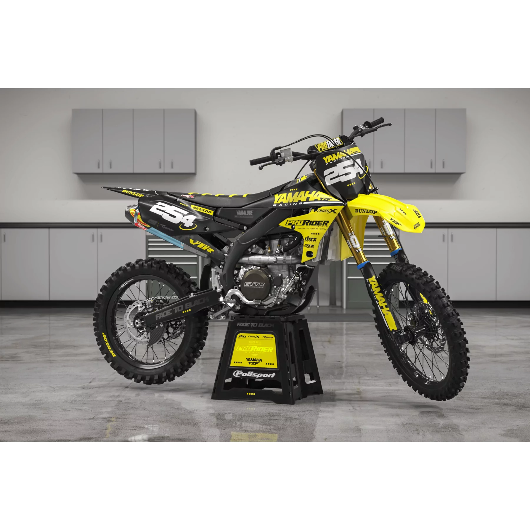 Stickerset moto STICKERSET Motocross PERSO YAMAHA RACING MATE