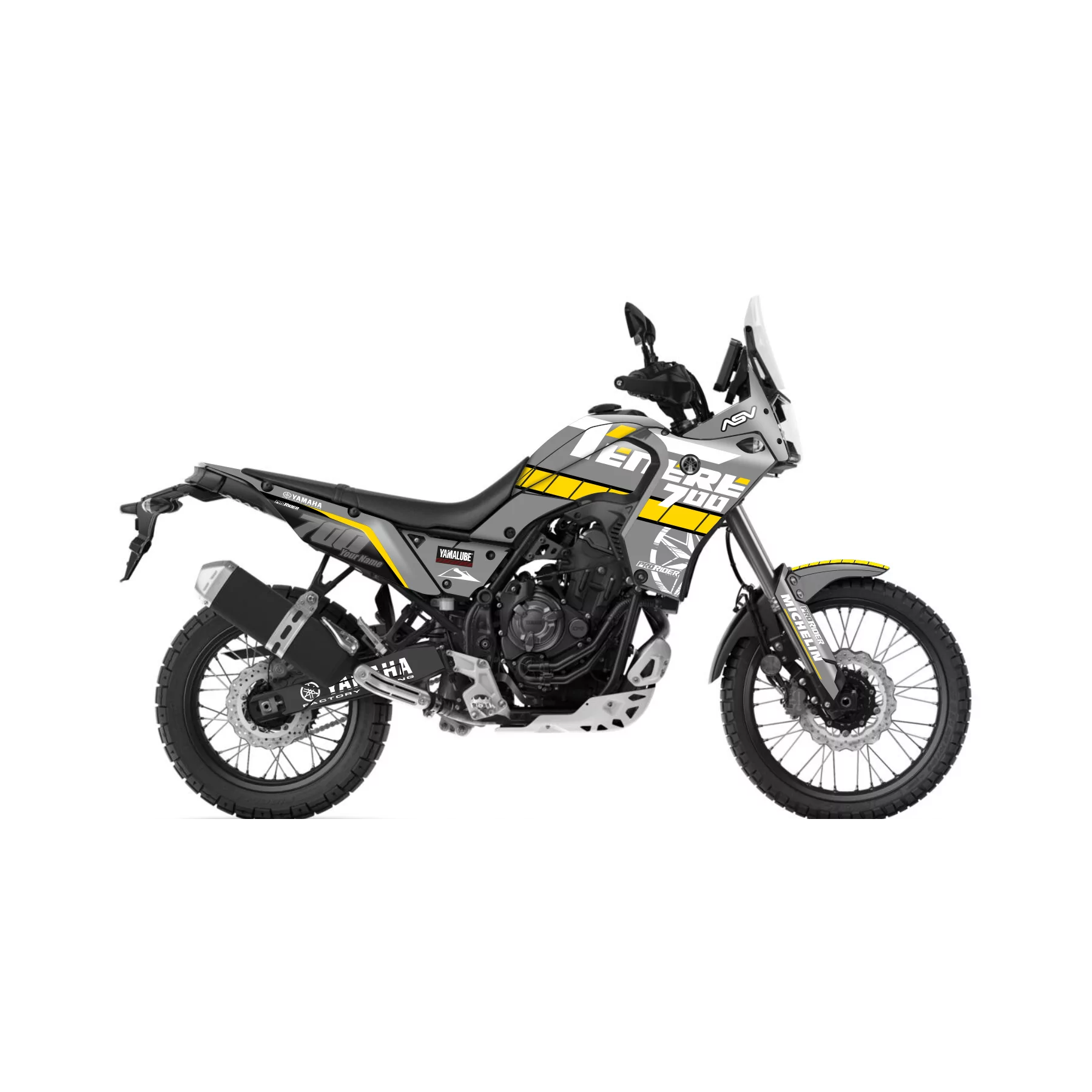 Kit adesivos moto Kit adesivos 700 ténéré asv BITUME