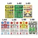 Kit adhesivos moto Tabla de stickers