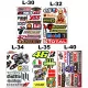 Kit adhesivos moto Tabla de pegatinas