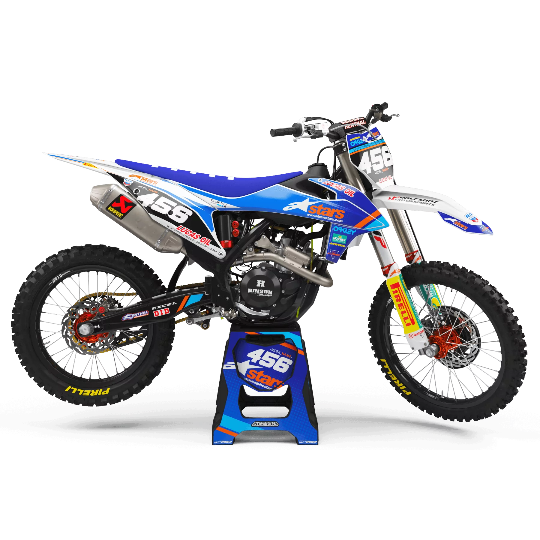 Kit adesivos moto Kit adesivos Motocross perso ASTARS completo