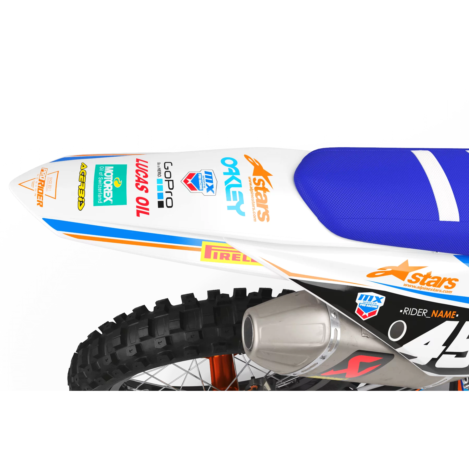 Kit adesivos moto Kit adesivos Motocross perso ASTARS completo