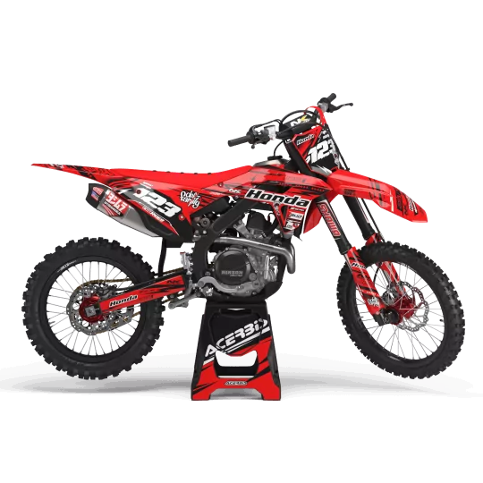 KIT ADESIVOS moto KIT ADESIVOS Motocross HONDA JUST1 RED