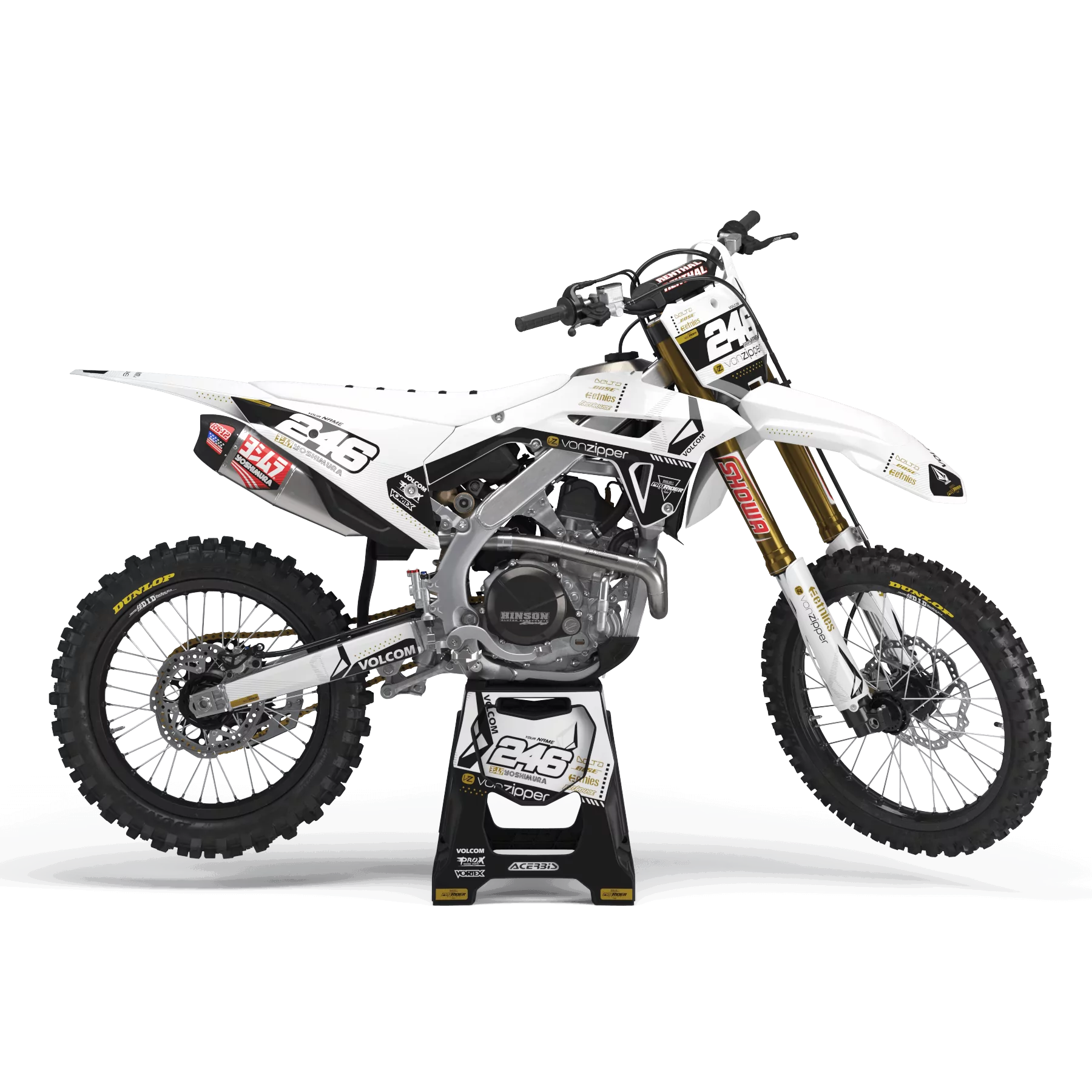KIT ADESIVOS moto KIT ADESIVOS Motocross PERSO VOLCOM LUXE EDITION