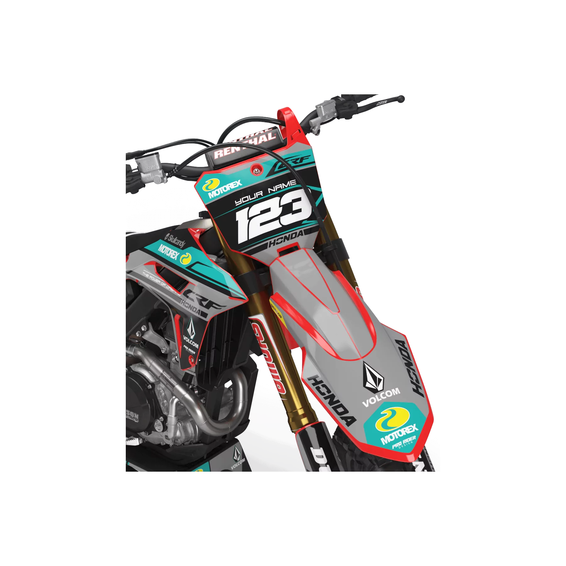 Kit adesivos moto KIT ADESIVOS Motocross PERSO HONDA RYDERS