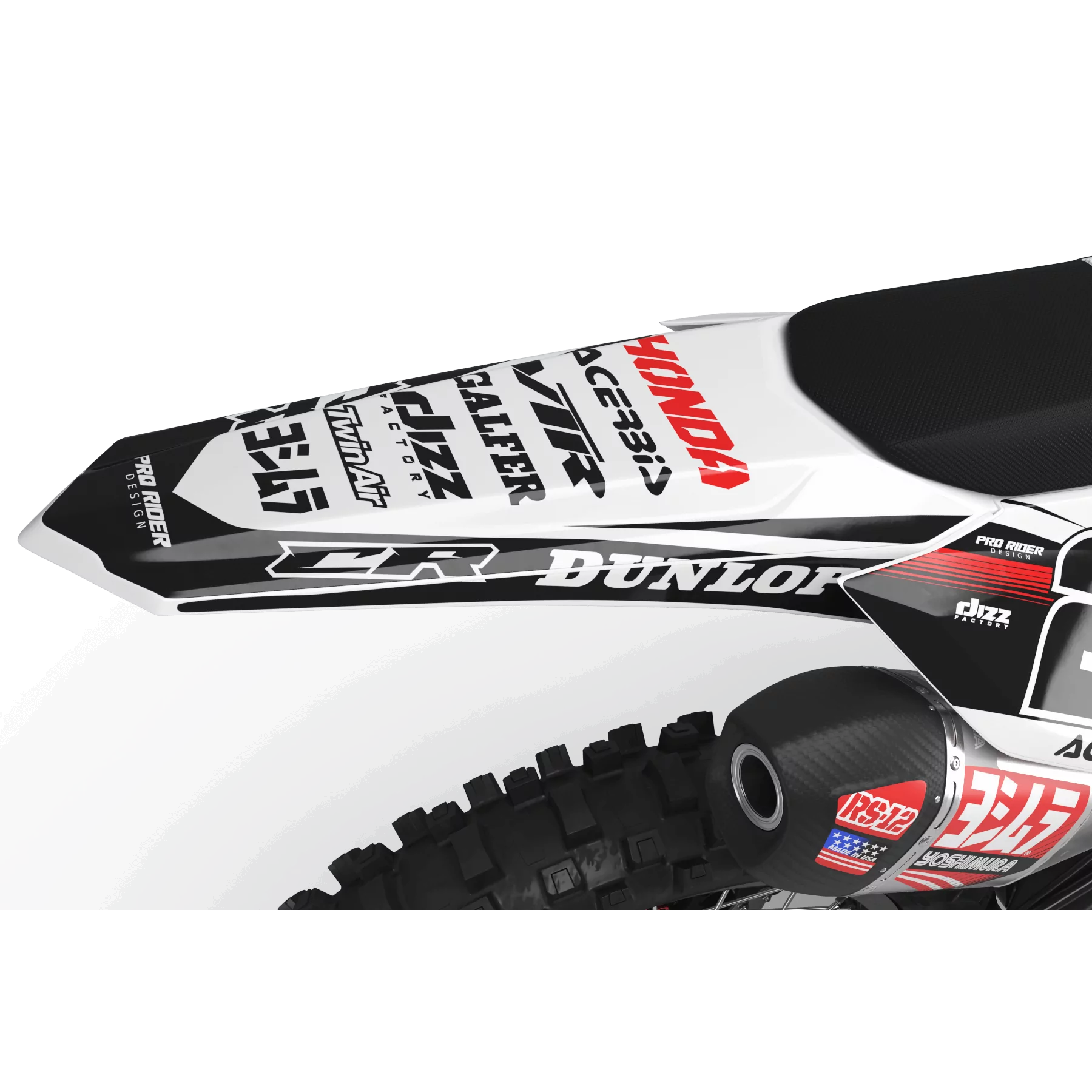 GRAPHICS moto GRAPHICS Motocross HONDA PRO CIRCUIT B/W