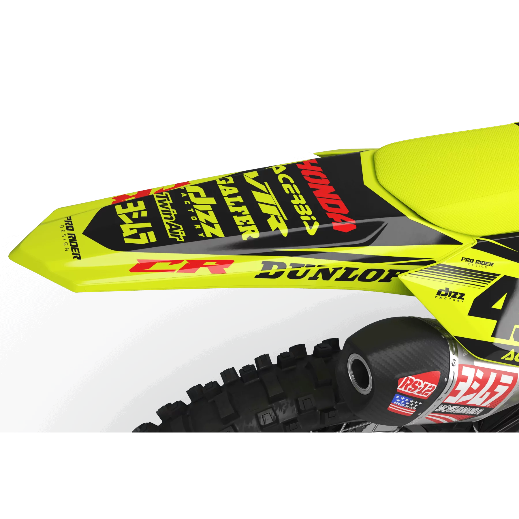Kit adesivos moto Kit adesivos Motocross FLUO PERSO HONDA CIRCUIT
