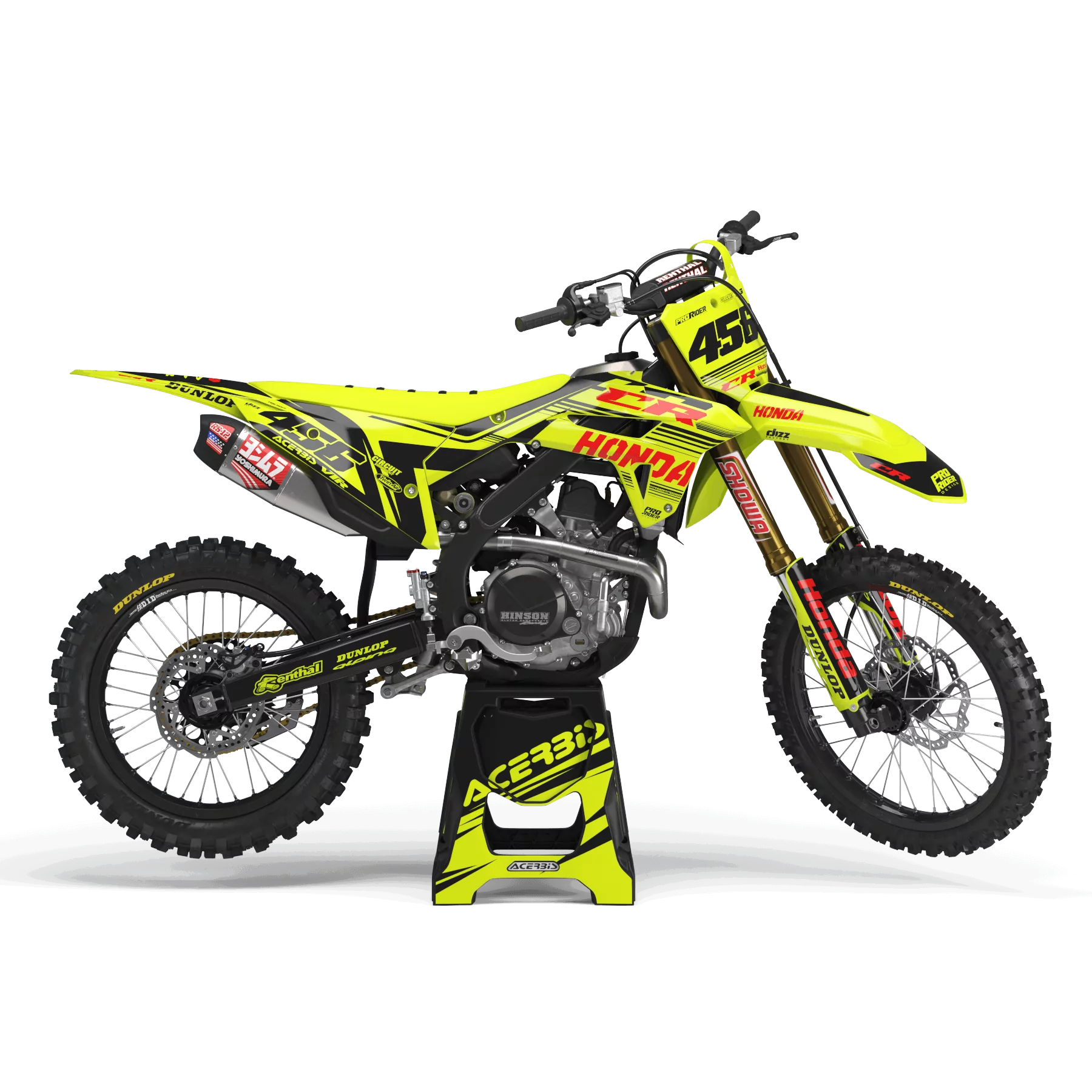 Kit adesivos moto Kit adesivos Motocross FLUO PERSO HONDA CIRCUIT