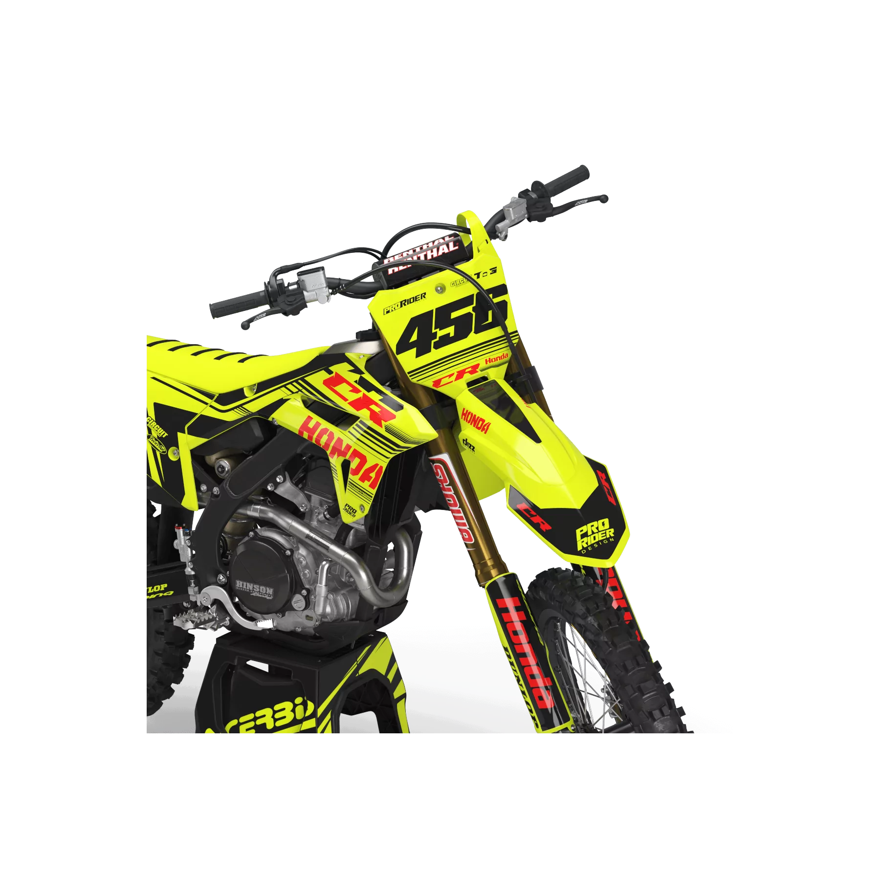 Kit adesivos moto Kit adesivos Motocross FLUO PERSO HONDA CIRCUIT