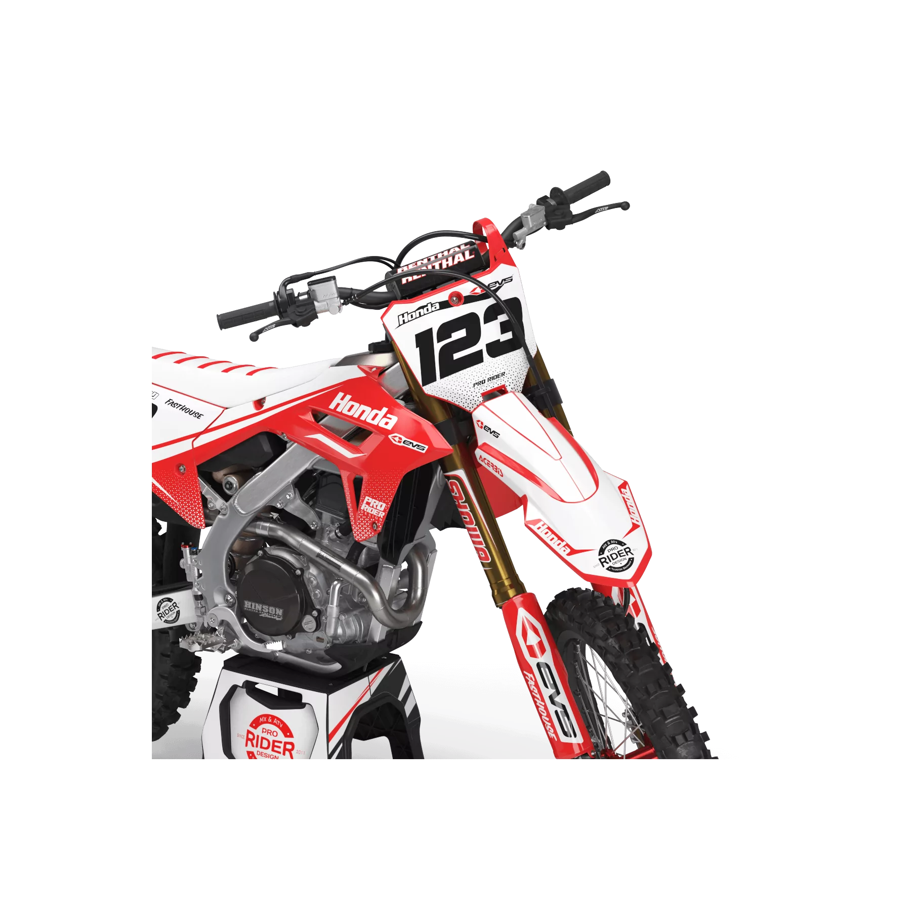 Kit adesivos moto KIT ADESIVOS Motocross HONDA EVS ORIGINE