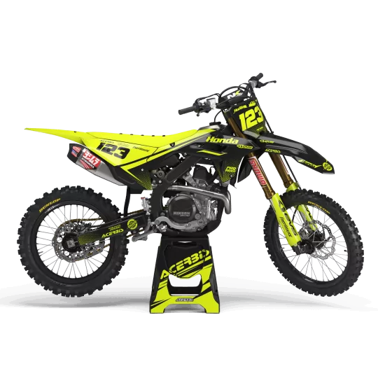 Kit adesivos moto Kit adesivos Motocross FLUO PERSO HONDA EVS