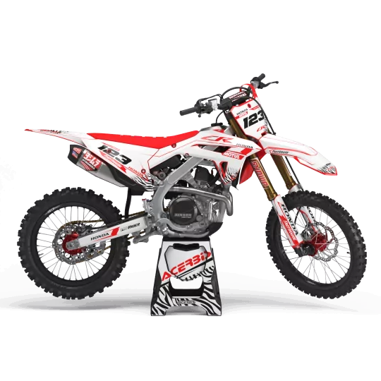 KIT ADESIVOS moto KIT ADESIVOS Motocross HONDA MOTUL WHITE