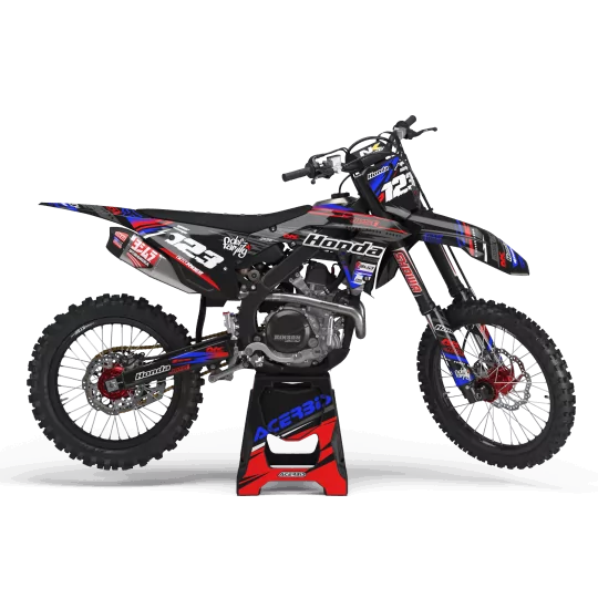 KIT ADESIVOS moto KIT ADESIVOS Motocross HONDA JUST1 BLACK