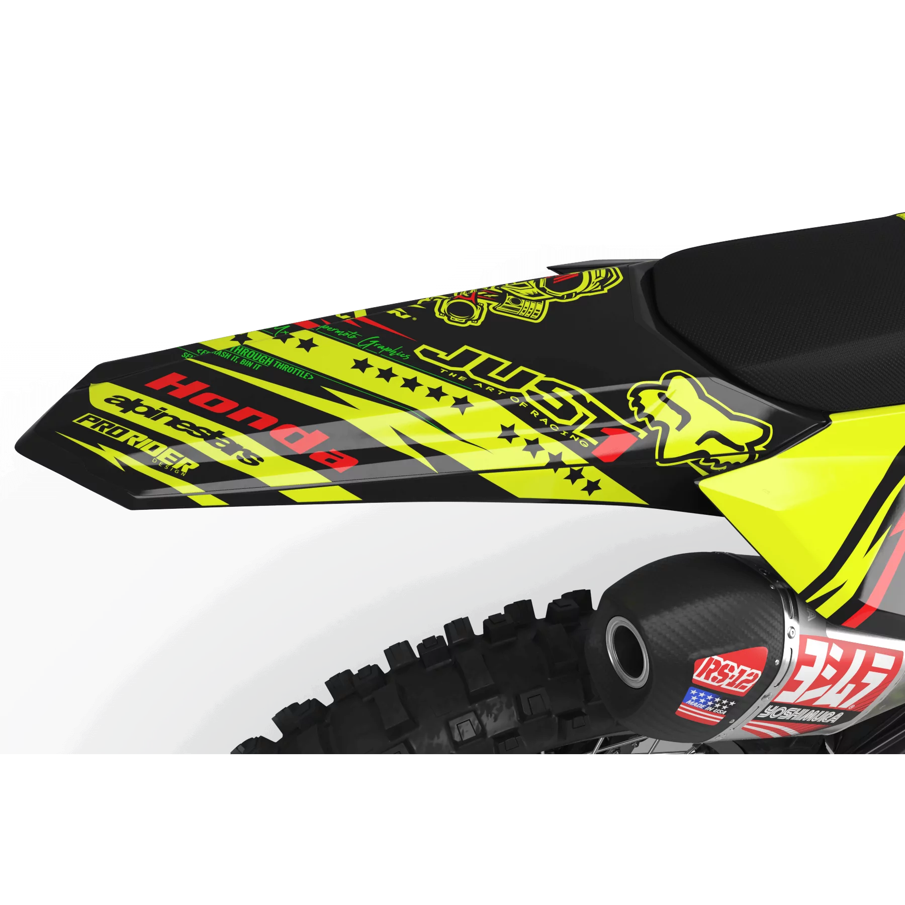 graphics moto graphics Motocross FLUO PERSO HONDA JUST1