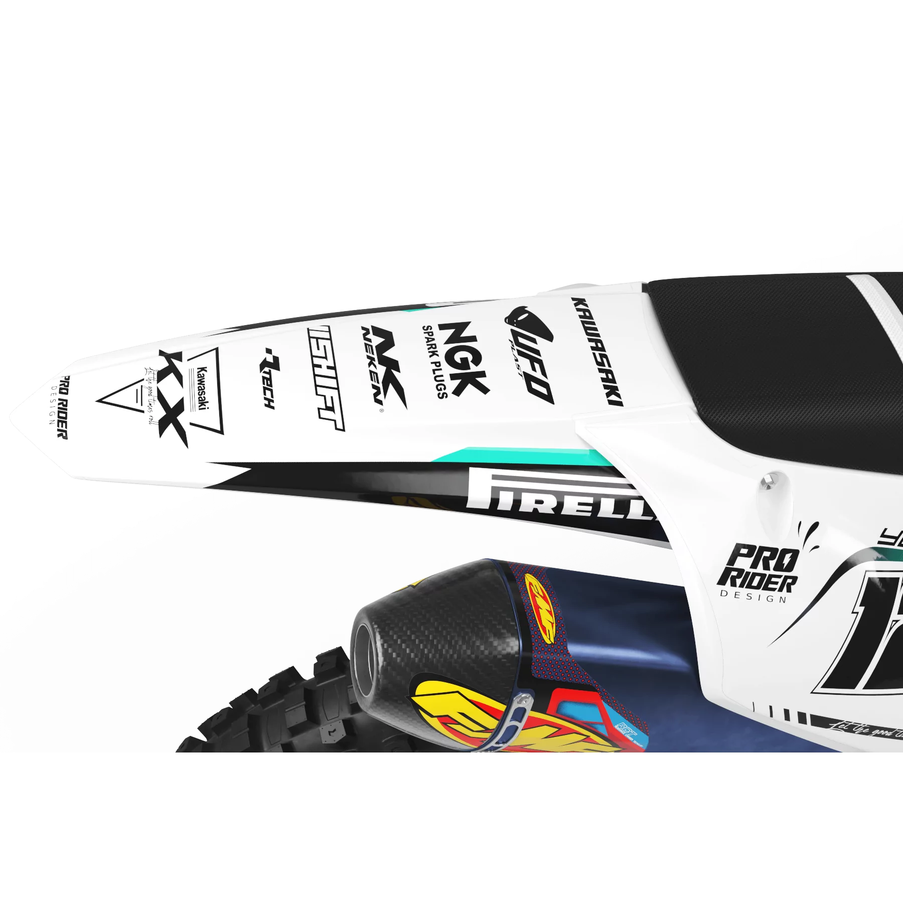 Kit adesivos moto KIT ADESIVOS KAWASAKI PERSONALIZADO FERNCROSS