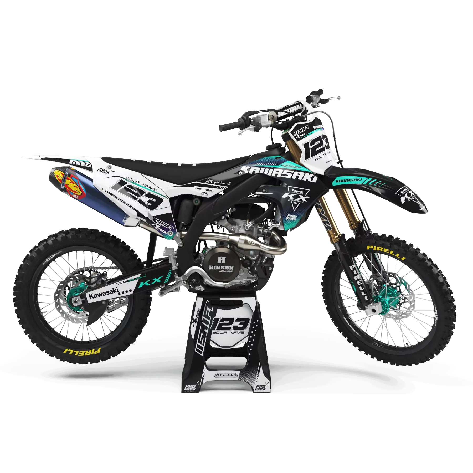 STICKERSET motor STICKERSET KAWASAKI PERSO FERNCROSS